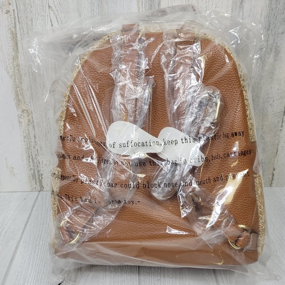 Steve Madden BJasmin Faux Leather Trim Backpack - Picture 4 of 8